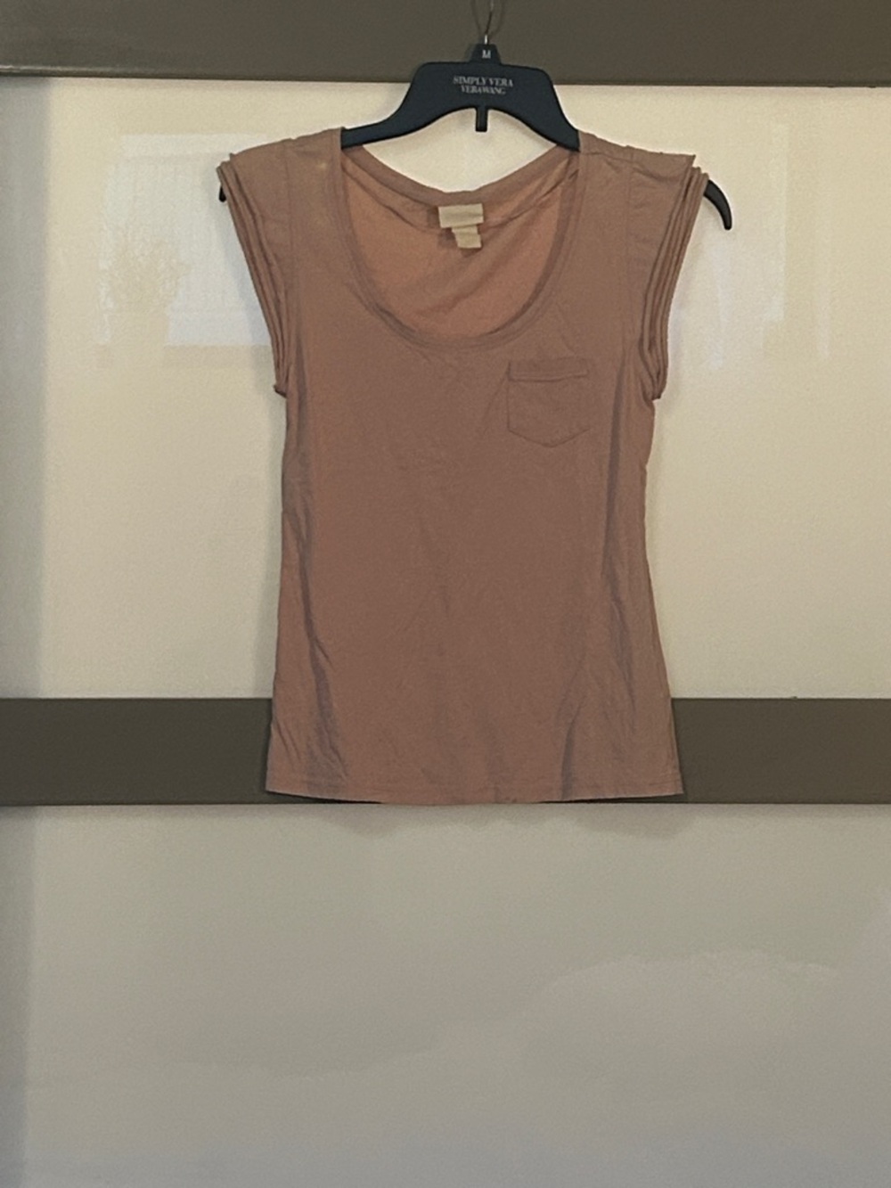 H&M Dusty Rose Tank Top with Chest Pocket